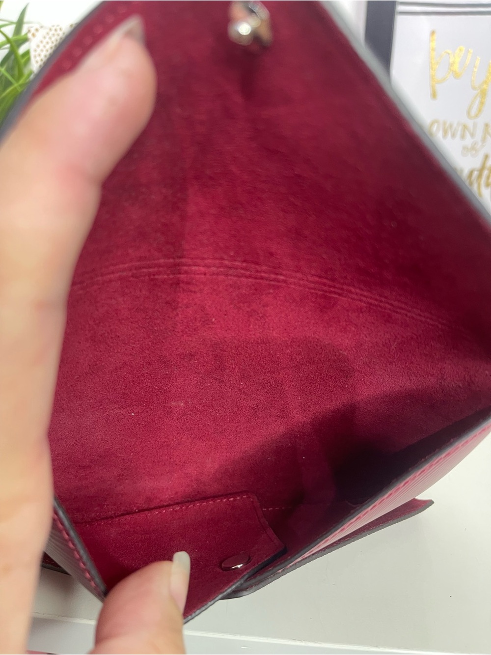Louis Vuitton Pink, Burgundy & Red Epi Leather Kirigami Envelope Wallet Trio - Picture 4 of 5